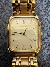 SEIKO Gold Square 7N01 0FA0 operational 11