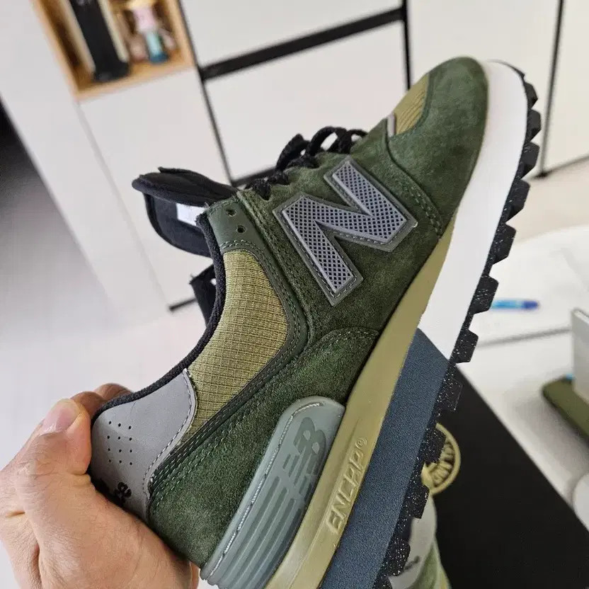 Stone Island x New Balance Green Sneakers Limited Edition thumbnail 9