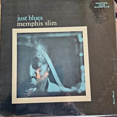 VG++ MEMPHIS SLIM -JUST BLUES PRESTIGE BLUESVILLE LP RVG MONO BVLP 1018