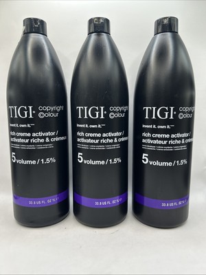 3 Pack TIGI Rich Crème Activator 5 Vol. 1.5%