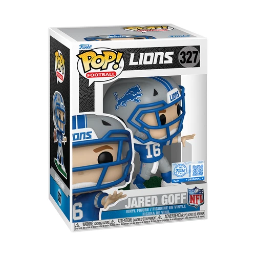 Funko POP! Jared Goff Detroit Lions NFL Exclusive Figure 327 + Protector