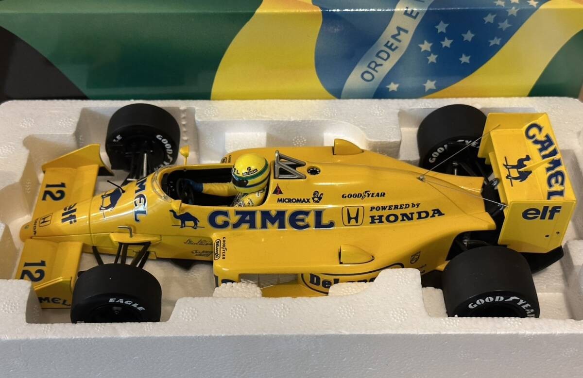 Minichamps 1/18 Lotus Honda 99T 1987 #12 Ayrton Senna Camel Decal