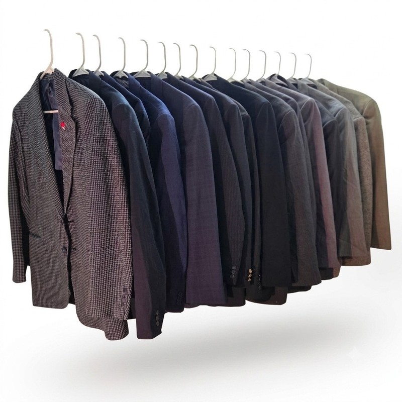 LOT OF 16 VINTAGE BLAZERS SUIT JACKET TWEED WOOL ACADEMIC SPORT COAT - SIZE 40R