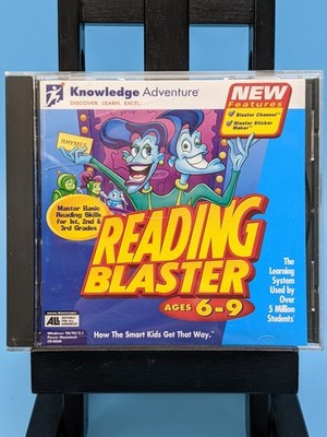 Reading Blaster Ages 6-9 Knowledge Adventure CD-ROM PC Mac 1998 Vintage Software