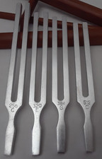 Tuning Fork Set of 4 Healing Chakra Therapy  Holistic Wellness 256 320 384 512