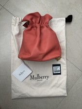 Mulberry Lynton Mini secchiello morbido agnello nappa pelle corallo Ross tracolla