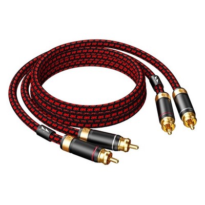 High-Quality 2-Male RCA Cable 1M Gold Plated