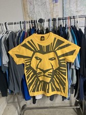 DISNEY The Lion King Broadway Musical T-shirt Size Medium Yellow/Black EUC