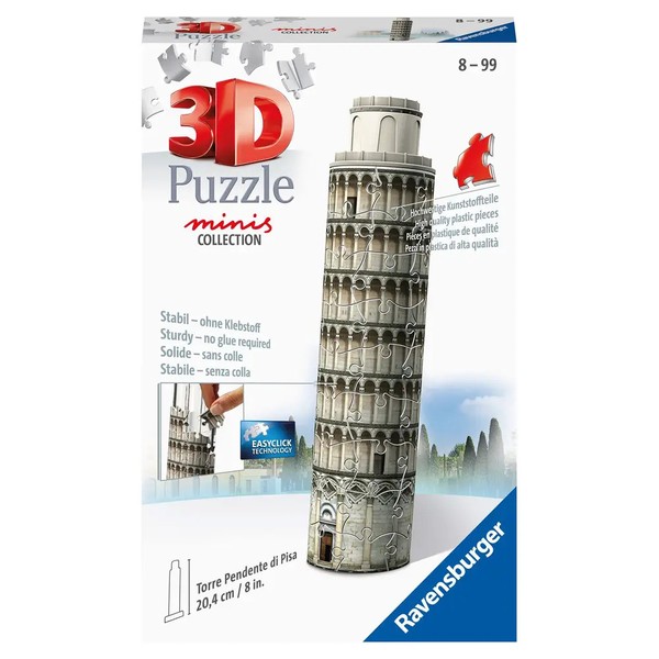Ravensburger 3D Puzzle 11247 - Mini Schiefer Turm Von Pisa - 54 Teile - Ab 8 Jah-image