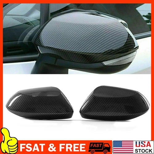 For Toyota Corolla 2019-2024 Carbon Fiber Wing Side Mirrors Rearview Cover Caps