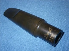 VINTAGE BERG LARSEN EBONITE TENOR SAXOPHONE MOUTHPIECE refaced to .110" + baffle