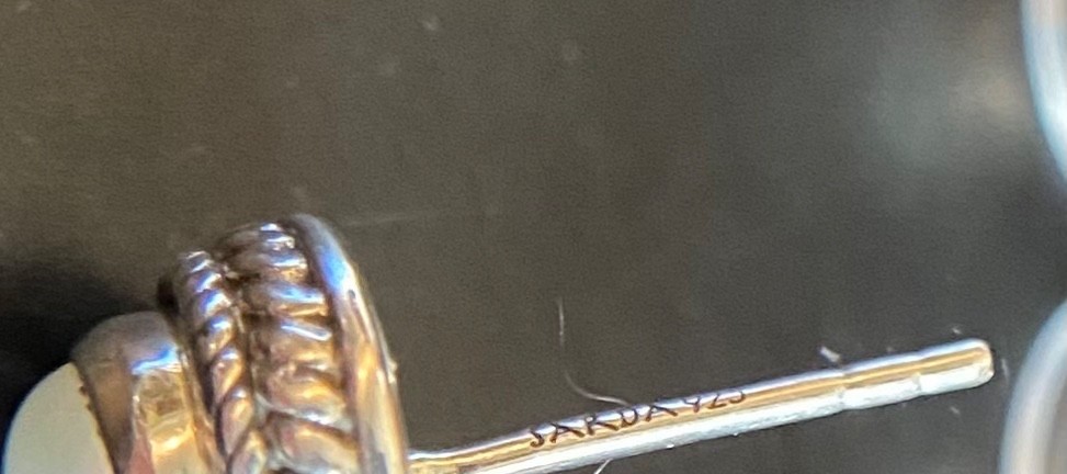 Sarda, Bali Handmade, Lovely, Sterling & Fresh Water Pearl, Stud Earrings