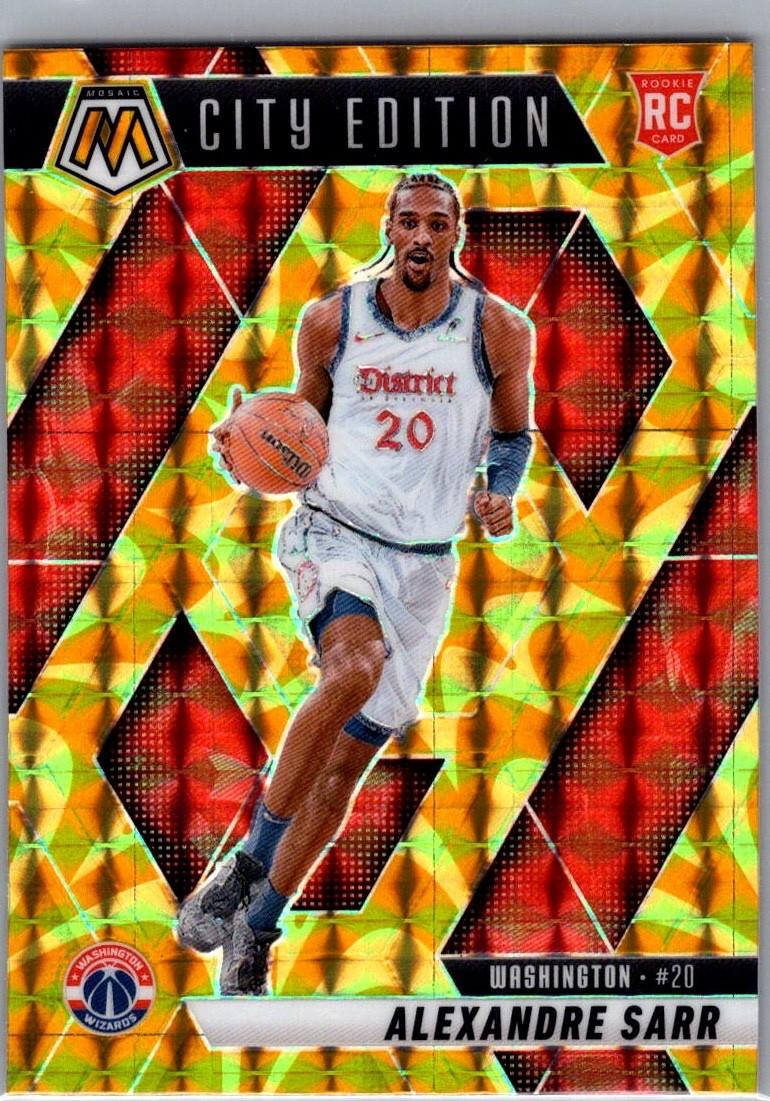 2024-25 Mosaic - City Edition Alexandre Sarr #278 Reactive Yellow Mosaic Prizm