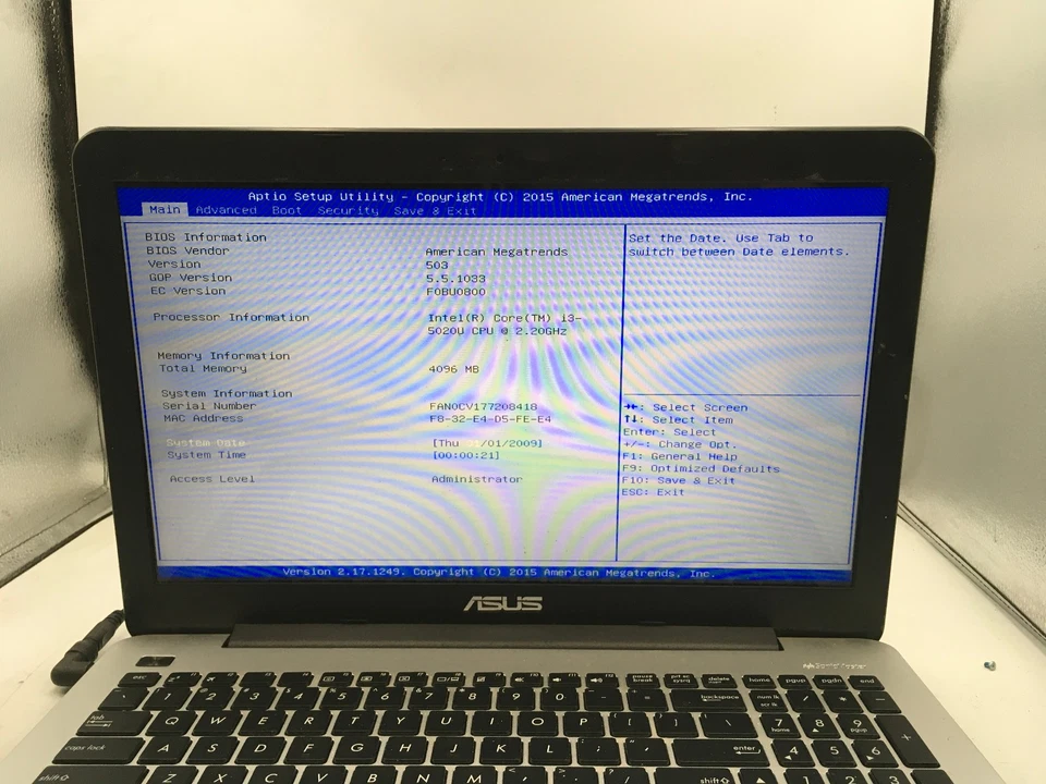 ASUS X555L LAPTOP - BOOTS TO BIOS - INTEL I3 5020U - 4GB RAM - READ DESC - BB - Image 2 of 4
