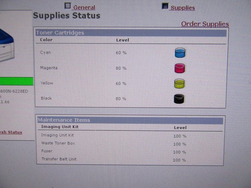 Xerox Phaser 6600N Printer Colour A4 Very Low Count Under 5K High Toner WARRANTY - Picture 4 of 5
