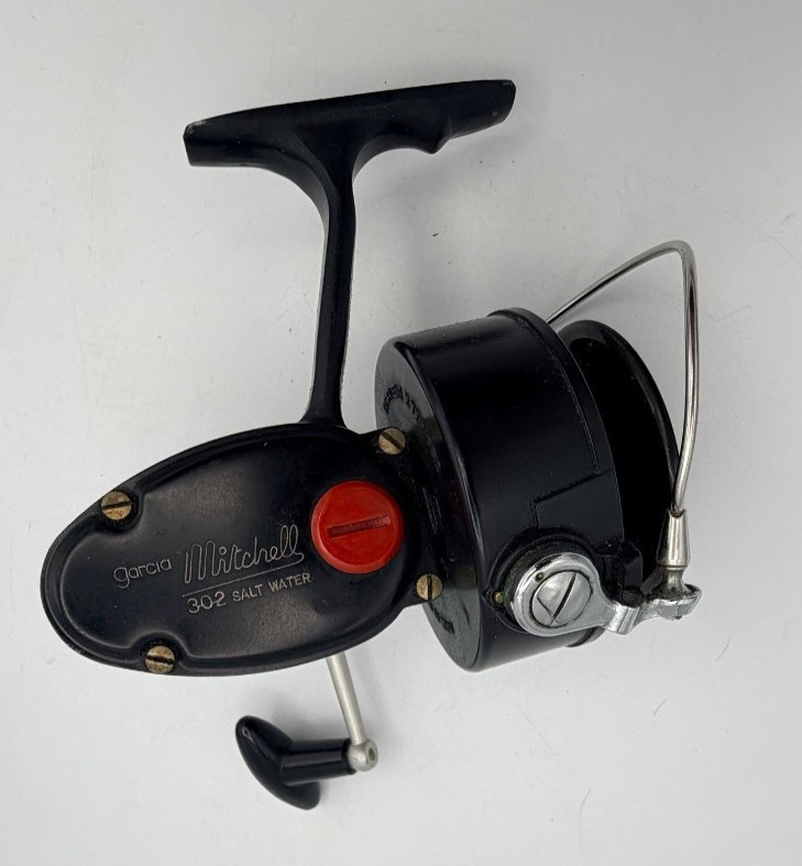 Vintage Garcia Mitchell 302 Saltwater Spinning Reel Made in 
