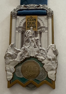The Conqueror Rome Virtual Challenge Medal With Removable Token