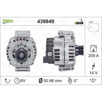 Valeo Lichtmaschine Generator 200A 14V FüR Mercedes Vito Kasten W447 S205 906