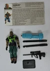 1993 GI JOE ROADBLOCK V5 ACTION FIGURE W/FILE CARD/MISSILES/LAUNCHER/RIFLE/STAND