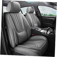 Car Seat Covers Full Set, Luxury Leather Car Seat Covers, FullSet Gray