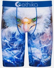 Ethika the Staple EAGLE SHOCK Lightning Clouds Long Boxers Men's Large