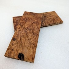 Bookmatched Stabilized Maple Burl Scale Set 5x2x0.25 