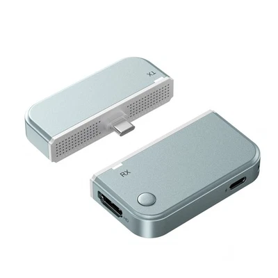 QKENS 50M Type C Wireless HDMI Video Transmitter Receiver Extender for PC Phone To TV