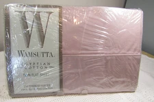 Wamsutta Twin Flat Sheet 100% Egyptian Cotton 250 Thread Count Pink NIP