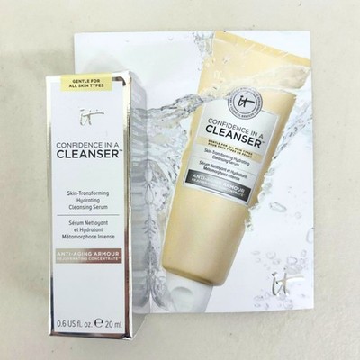 IT Cosmetics Confidence in a Cleanser, Hydrating Cleansing Serum, 0.6 oz, NIB