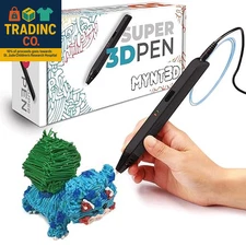 Super 3D Pen, 1.75Mm ABS and PLA Compatible 3D Printing Pen