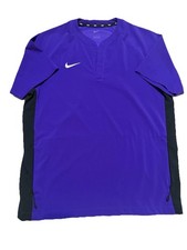 Nike Polo Shirt Mens L Purple Golf Performance Stretch