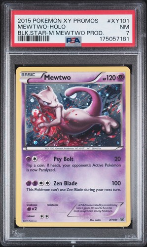 Mewtwo graded PSA 7 for sale on eBay