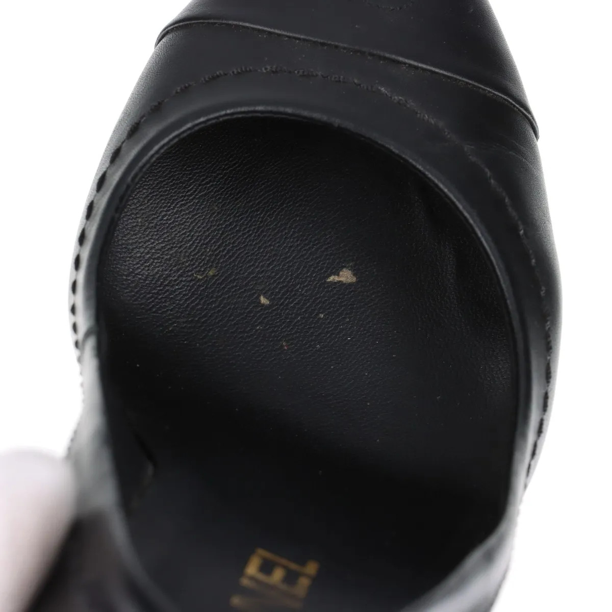 Chanel Coco Mark 11A Leather Pumps 36 Ladies' Black G27870 Heels and toes have s thumbnail 18