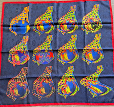 Foulard/Carré/Chale★CARTIER★soie-roulotté★Silk SCARF schal seide seta seda