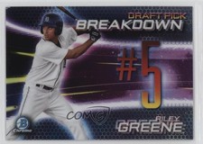 2019 Bowman Draft Chrome Scouts Pick Breakdown Riley Greene #BSB-RG 0ha3