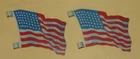 2 Nice Old Marx 48 STAR TIN FLAGS To BATTLEGROUND Playsets Etc