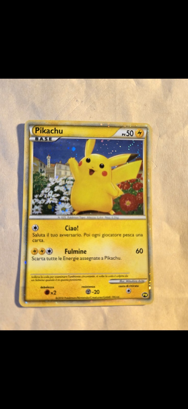 ポケモンカード ピカチュウ BASE 2010 PW プロモ イタリア語 ポケモン