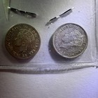 1943 and 1941- Newfoundland Canada - .925 Silver - 5 Cent Coins Lot - 413 — photo 2