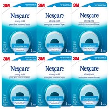 Nexcare Sensitive Skin Low Trauma Tape 6 Pack Gentle Adhesive Medical Tape Hypoa
