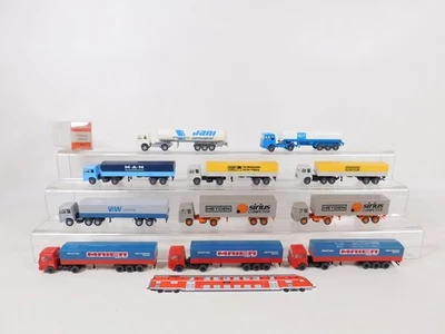 Wiking 1:87 H0 11x Semi-Remorque Man 517 Maier Vaw Aral etc Sg / Neuf + 1x Ovp # - Photo 1/4