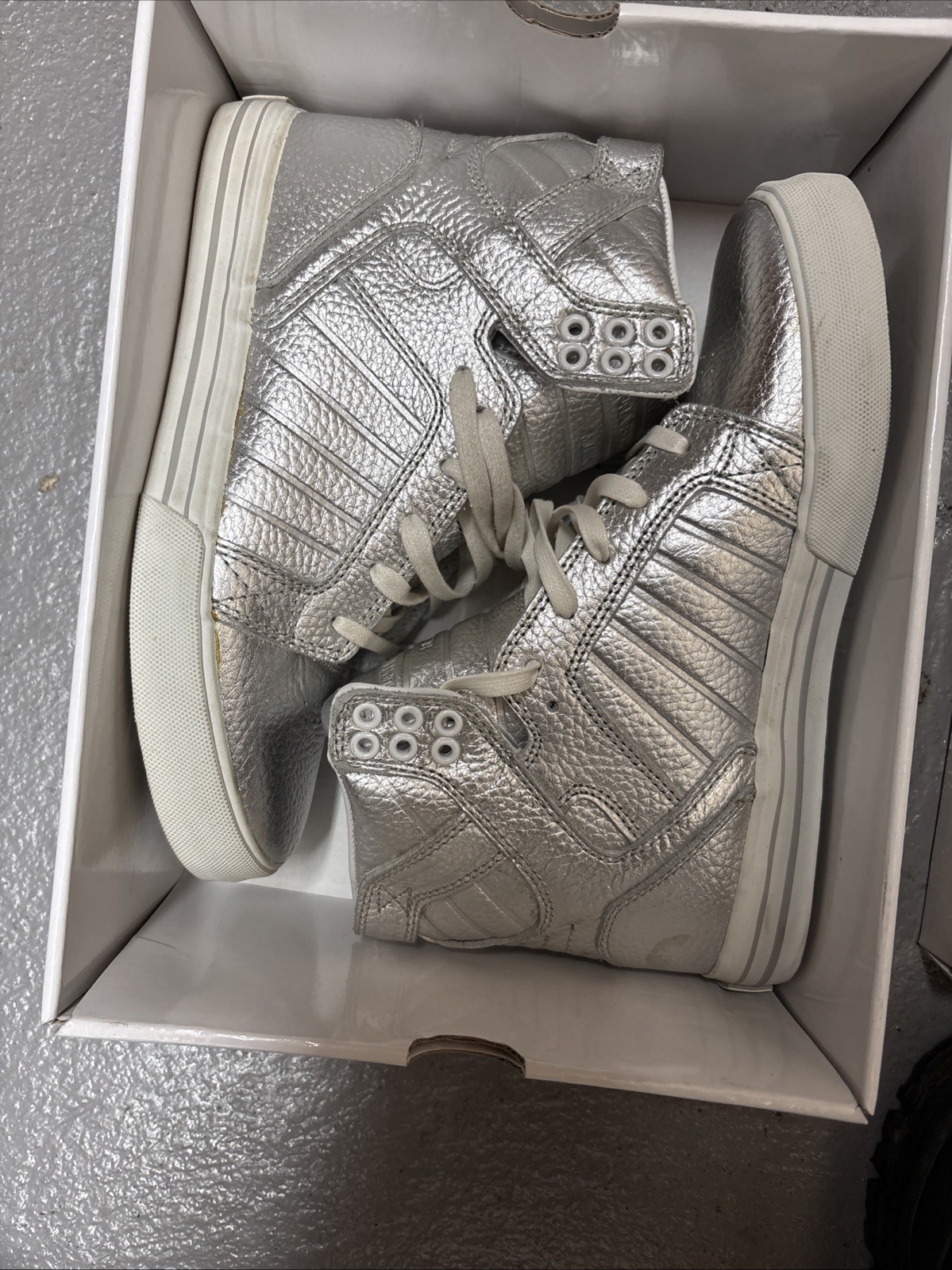 Supra Men's Skytop Chad Muska Pro Model Silver Size 6 image 2