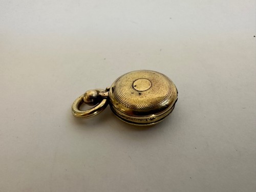 Rare Antique c. 1890 Chinese Pocket Compass Fob Pendant, Brass Cased - 第 7/11 張圖片