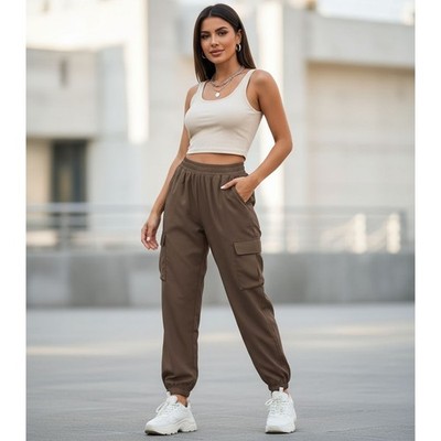 Women Pants Unbranded Women Utility Pants Size S Brown
