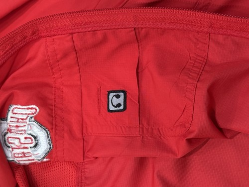 NEW Nike Ohio State Mens Windbreaker Jacket Full Zip Hood Red XL Football - Picture 5 of 9