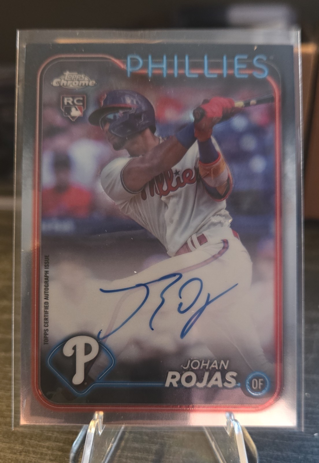 2024 Topps Chrome Update Series - Autographs Johan Rojas #RA-JRO (AU, RC)