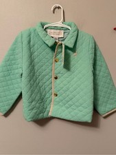 The Beaufort Bonnet Company Quilted Mint Jacket Size 4T