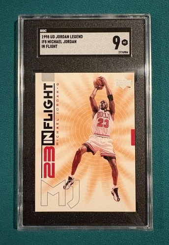 1998 Upper Deck Jordan Legend In Flight IF8 Michael Jordan Card SGC 9 MINT