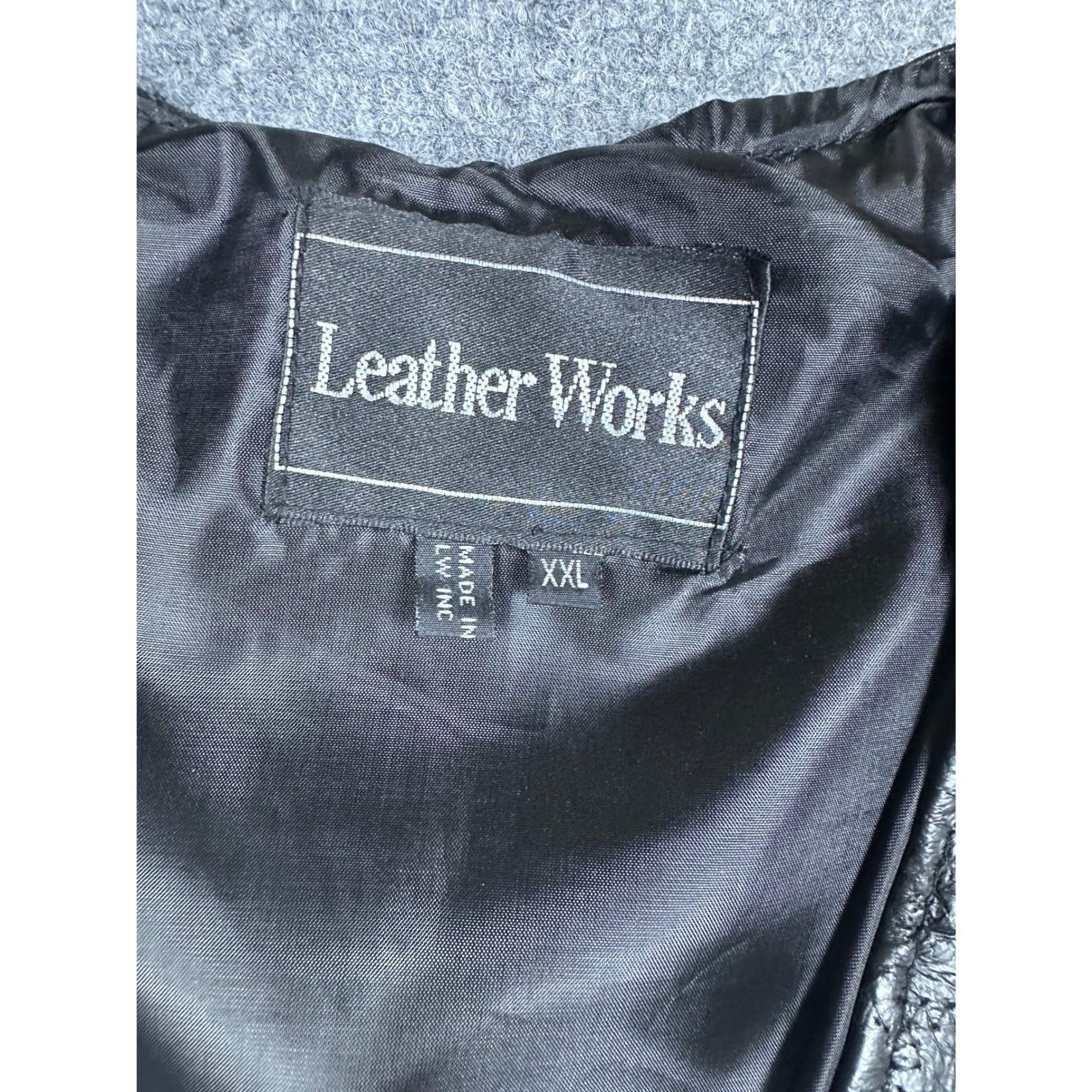 Leather Works Mens Patchwork Vest Motorcycle Bike… - image 2