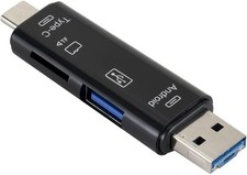 5 in 1 Micro SD Card Reader Adapter Type C USB Memory Reader...