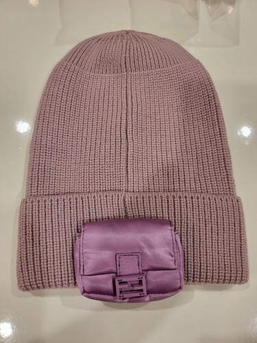 Fendi Purple wool beanie